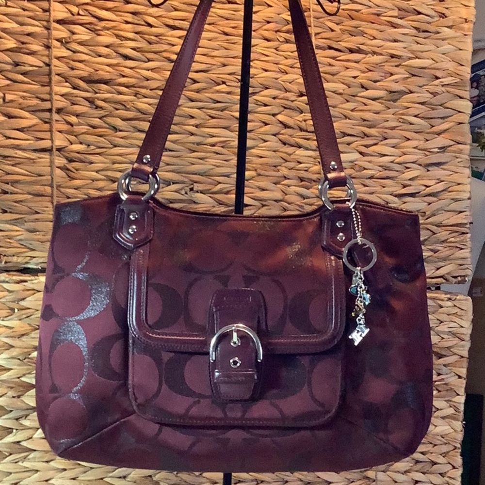 Coach Signature Canvas and Leather Tote